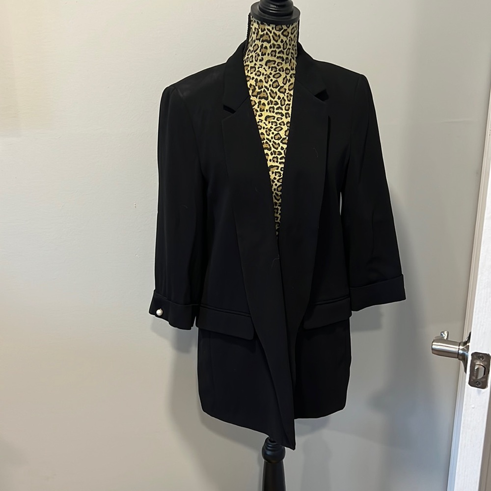 Zara Black Longline Blazer